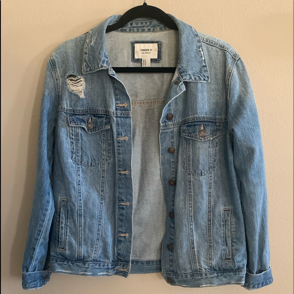 Distressed Denim Jacket